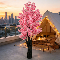 Objets décoratifs, fleurs artificielles pour mariage, faux arbre à fleurs de cerisier, arrangement floral pour la maison, le bureau, la salle, décorations de fête