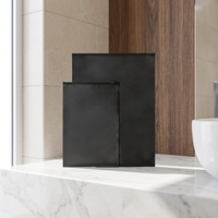 Sacs d'emballage CPE givrés noirs 15x20cm avec fermeture éclair pour vêtements, sous-vêtements, jouets, chaussettes et robes