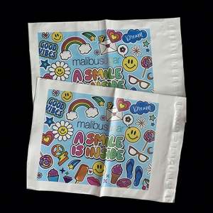 Faible MOQ 1 pièce, sacs d'expédition personnalisés en polyéthylène autocollants, couleur intégrale, recyclables, écologiques et biodégradables pour chaussures et fourrures 10x13 - Product Image 4