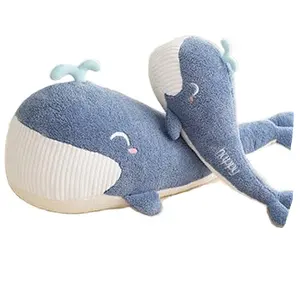 Venta caliente animales marinos juguetes de peluche ballena juguetes de peluche niños comodidad almohada niñas regalos