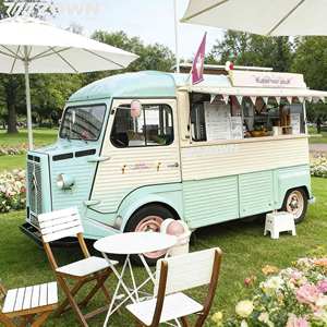 ZOWN <b>Ice</b> Cream Electric Food Truck Freezer Fully Equipped Stainless Steel Mobile Catering Trailer Customizable Size Color Double - Product Image 1