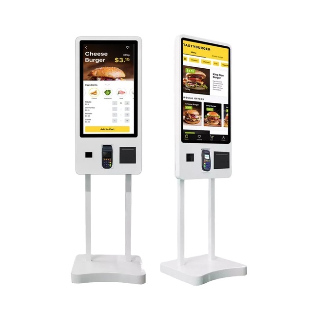 Automatic 10-Point Touch Screen Kiosk with HD 1920x1080P Display for Fast Food Ordering Self Service Payment Elevator Use
