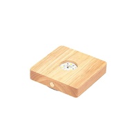 Carré en bois massif Base lumineuse bouteille de vin Rechargeable bricolage veilleuse cristal 3D transfrontalier LED support de lampe batterie cadeau