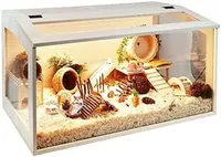 Enclos pour animaux de compagnie en bois massif, boîte d'élevage pour cailles, villa d'escalade pour hamsters, cage d'élevage à température constante pour cailles et poussins
