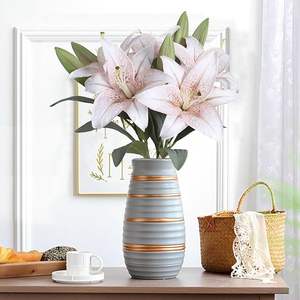 زهور النحل الصناعية GM الزهور الرمادية الكلاسيكية حرير النحل ديكور المنزل ديكور الزينة الداخلية زهور النمر النحل ديكور الترتيب - Product Image 3