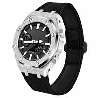 Nouveauté, kit de modification de 5e génération, Ga2100, boîtier en acier inoxydable 316L, bracelet en nylon, bracelet en fibre de carbone, G Ga Shock 2100