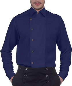 <strong>Mens</strong> Cosplay Costume <strong>Pirate</strong> Dressing Steampunk Victorian <strong>Mens</strong> Side-Button Linen <strong>Shirt</strong> - Product Image 2