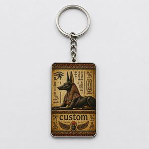 Porte-clés en métal de haute qualité, vente en gros personnalisée, porte-clés pyramide égyptienne, design culture égyptienne, souvenir de voyage - Product Image 3