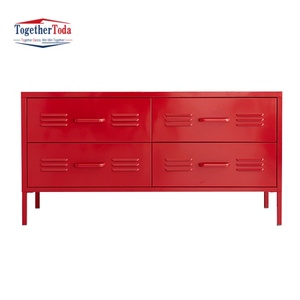 Armoire de rangement moderne modulaire écologique en métal à 4 tiroirs avec grande capacité pour la maison, le bureau, l'appartement commercial - Product Image 2