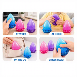Giocattolo Antistress Sensoriale Needdoh a Goccia d'Acqua, Giocattolo Divertente a Forma di Uovo di Lievito, Confezione Regalo Mini <span class=keywords><strong>Giocattoli</strong></span> da Spremere - Product Image 3