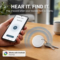 Traceur anti-perte Android pour intérieur/extérieur, étanche IP6X, en plastique, localisateur d'objets pour retrouver vos effets personnels