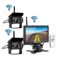 7 pouces écran Lcd AHD étanche voiture rétroviseur sauvegarde caméra de recul Kit de système pour camion Bus