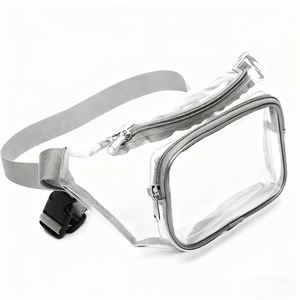 Sac banane multifonctionnel transparent pour femme, idéal pour les activités de plein air et les sports, sac bandoulière pour téléphone portable - Product Image 2