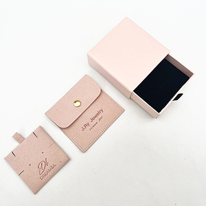 Custom Logo High Quality Cardboard Jewelry Box with Drawer for Rings <b>Earrings</b> Necklaces-Paper <b>Boxes</b> - Product Image 1