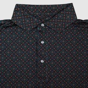 เสื้อโปโลฮาวายทรงสลิมฟิตติดกระดุมมุกสำหรับผู้ชาย ลายซับลิเมชั่น สีนีออน ลายทาง ระบายอากาศได้ดี สำหรับเด็กและผู้ใหญ่ - Product Image 4