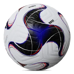 High Quality Soccer Ball with Thermal Bonded Seamless Stitching - Size 5 - Official Match Weight - Long-Lasting Professional