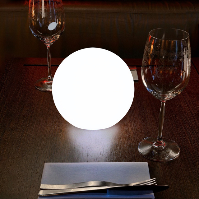 LED Ball Light Rechargeable Globe Mood Lamp Waterproof Decorative Cordless Orb Light Remote Control Dimmable Night Light