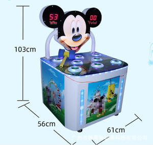 لعبة اليانصيب للأطفال ألعاب الأطفال الرياضية الداخلية تعمل بقطع النقود المعدنية ، مطرقة الضفدع ، آلة ضرب الضفدع ، آلة ضرب الشامة - Product Image 6