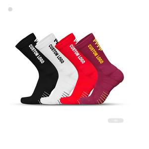 अपने स्वयं के कस्टम टेरी एकमात्र कसरत खेल बास्केटबॉल सोक्स कस्टम लोगो मोजे - Product Image 1