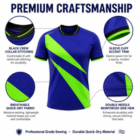 Vollständig Anpassbares Digital-Druck Fußball-Trikot-Set Nahtlos 100% Polyester für Herren Team Schule Fan Sommer Outdoor-Nutzung