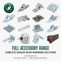 Support triangulaire de type A pour installation de porte de garage, plaque de montage d'angle en acier galvanisé pour rail et roulement, 279,5x184,5mm