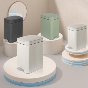 Poubelle à pédale en plastique PP de haute qualité pour déchets de papier, type pressoir sur pied - Product Image 2