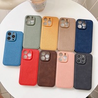 Mode PU Cuir pour iPhone 17 Pro Max TPU Téléphone étui pour 16 Pro Max 11 12 15 13 14 Plus Pro Max Couverture Arrière Prix Usine