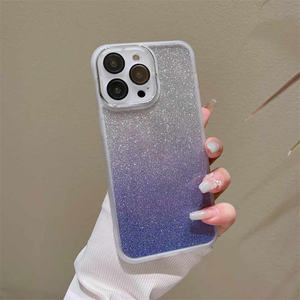 Coque de téléphone antichoc en TPU souple électroplaqué avec paillettes, style tendance pour iPhone 17, 16, 15, 14 Plus, 13 Pro <span class=keywords><strong>Max</strong></span>, 17 <span class=keywords><strong>Air</strong></span>, 16E - Product Image 4