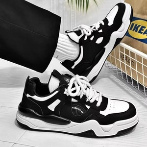 High <b>Top</b> Chunky Design Custom Brand Casual Lace-up Sneakers With Low <b>Top</b> Design Men's Walking Skateboarding Shoes - Product Image 3