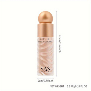<span class=keywords><strong>USHAS</strong></span> OEM/ODM personalizado al por mayor líquido resaltador brillo cara resaltador impermeable multiusos <span class=keywords><strong>contorno</strong></span> resaltador - Product Image 4