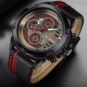 Relojes de moda NAVIFORCE para Hombre, reloj de cuarzo resistente al agua con fecha, reloj de pulsera deportivo de cuero, reloj informal para Hombre, Relojes para Hombre <span class=keywords><strong>2020</strong></span> - Product Image 3