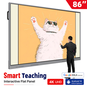 OEM ODM LED 4K Digitales KI-Interaktives Whiteboard Videokonferenz 65/75/86 Zoll Infrarot-Touchscreen <span class=keywords><strong>Smart</strong></span> Board für Schulen - Product Image 4