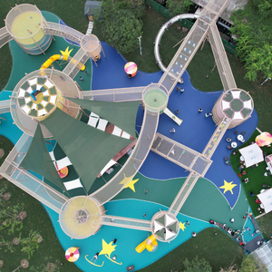 Filet d'escalade en acier pour enfants, <span class=keywords><strong>paradis</strong></span> des jeux parent-enfant, parc d'attractions éducatif - Product Image 3