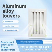 Fenêtre à persiennes en aluminium de haute qualité pour salle de bain, étanche et à ventilation optimale
