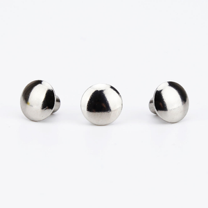 Rivets solides en acier inoxydable, diamètre 2,0 mm, tête ronde de 3/8 pouce, rivets de qualité 10, finition brillante - Product Image 1