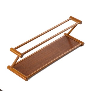Bandeja de té de bambú cuadrada, soporte de té de bambú con diseño de rejilla para tetera, accesorio para la ceremonia del té - Product Image 5