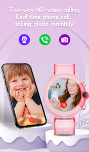 Montre connectée pour enfants avec écran tactile LCD, Wifi <span class=keywords><strong>4G</strong></span>, contrôle à distance par application, suivi GPS pour enfants, avec évaluations de <span class=keywords><strong>5</strong></span> étoiles - Product Image 3
