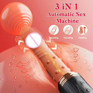 Бестселлер: Вибратор-стимулятор для женщин 3-в-1 с присоской, 10 режимов вибрации, телескопический, с подогревом, водонепроницаемый, портативный - Product Image 1