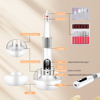 Ponceuse à ongles électrique portable et outil de retrait de vernis, vitesse 35000 tr/min, manucure sans fil avec polisseur de peaux mortes