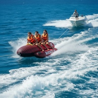 Fabricant d'origine : Bateau banane gonflable en PVC écologique trois places, résistant aux fuites, pour le ski nautique, modèle durable