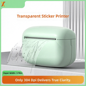 เครื่องพิมพ์สติกเกอร์ใสแบบพกพาขนาดเล็ก 304dpi ไร้สาย ขนาดกระดาษ A8 สำหรับนักศึกษา จัดระเบียบคำตอบผิด คีย์ข้อสอบ - Product Image 2