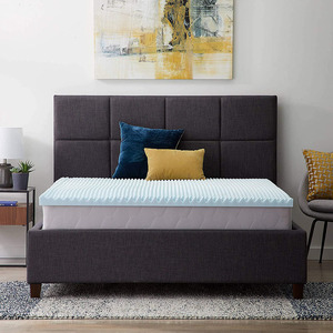 Memory Foam Mattress <strong>Topper</strong> <strong>Double</strong> <strong>Bed</strong> with Removable Cover Pressure Relief for Back Pain Bedroom &amp; Hotel Use - Product Image 4
