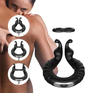 Wireless charging vibration penis snail ring vibrator sex toys sexual products for woman cock ring vibrating cock ring for men