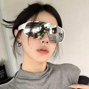 Sport Glasses Full Rim Mirror Polarized UV400 Windproof Cycling Hiking Outdoor Sunglasses <b>Large</b> <b>Frame</b> Unisex - Product Image 1
