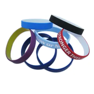 Персонализированные силиконовые браслеты Браслет рекламные модные выпускные Пользовательские печати логотип религиозный силиконовый браслет