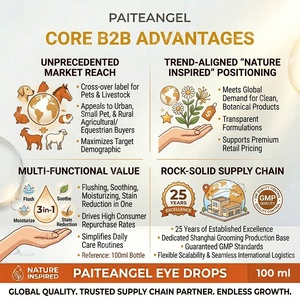 <span class=keywords><strong>Gotas</strong></span> Oftálmicas para Mascotas 100ml, Eliminador Natural de Manchas de Lágrimas, Lavado Ocular para Perros, Gatos y Ganado, Alivia la Picazón, GMP OEM Personalizado - Product Image 2
