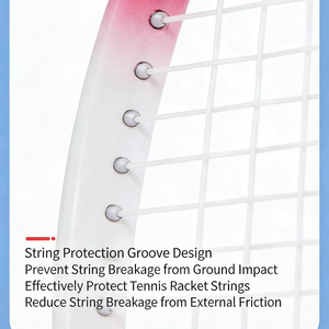 <span class=keywords><strong>Raqueta</strong></span> de Tenis de Fibra de Carbono de Alto Rendimiento con Red de Nailon, Marco Ligero y Duradero, Punto Dulce Luminoso para Potencia y Control - Product Image 2