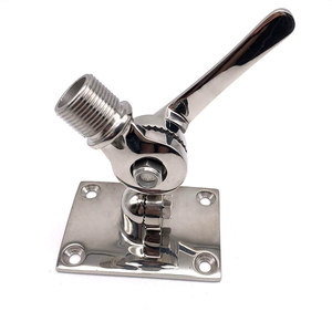 Thuyền RV Phụ Kiện 25Mm Thép Không Gỉ 316 Có Thể Điều Chỉnh Trục Kép Ratchet Núi GPS VHF Antenna Cơ Sở - Product Image 1