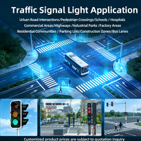 Feu de signalisation piétonnier LED avec compte à rebours, signal rouge pour passage à niveau, lampe de sécurité routière