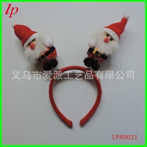 คริสต์มาส ที่คาดผมซานตาคลอส ผ้ากำมะหยี่ หมวกปาร์ตี้สำหรับทุกเพศ LPB0021 - Product Image 1